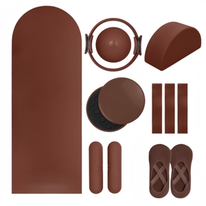 CZFIT Pilates Accessories Silicone <b>Dumbbells</b> Beam Ankle <b>Weights</b> Women Pilates Ring Circle Chocolate Brown Pilates Power Kit - Product Image 1