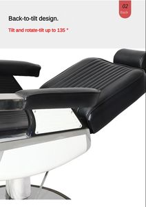Winplus professionnel inclinable <span class=keywords><strong>coiffeur</strong></span> salon de coiffure chaise de coiffure luxe Antique classique Vintage Belmont chaise de barbier - Product Image 6
