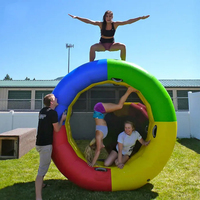 Équipement d'exercice, piste de tumbling gonflable, roue de fitness pour l'entraînement en gymnastique