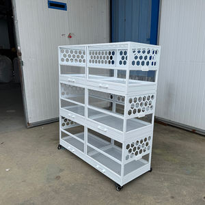 Draagbare enkel-, dubbel- en drielaagse kooi, kleine dierenkooi voor het fokken van cavia's - Product Image 1