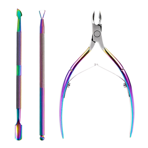 Set de Manicura y Pedicura de Lujo para Mujer, 5 Piezas, Color Oro Rosa, con Letras Impresas, Kit de Cuidado Personal, Regalo, Recuerdo - Product Image 1