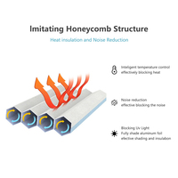 Stores électriques en nid d'abeille de jour et de nuit à double conception cellulaire Alexa Zigbee Control Window Shades For Home Accessories Decoration