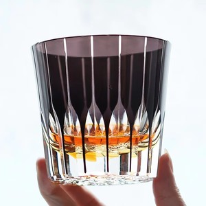 แก้ววิสกี้ทรงสูงลายฉลุแบบญี่ปุ่น รุ่นพิเศษ Edo Kiriko สีดำ ขนาด 300 มล. - Product Image 4