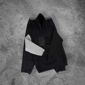 Chándales de algodón para correr de retazos personalizados, ropa de calle con estampado de patrones, Jersey y pantalones de chándal, chándales para hombre de 2 piezas - Product Image 2