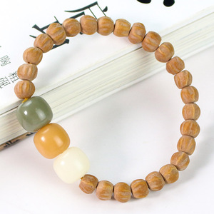 Passion Fruit Seed <b>Bracelet</b> Bodhi Root Unisex <b>Couple</b> Jewelry Everyday Wear Collectible Beads Geometric Design Hangzhou Origin - Product Image 1