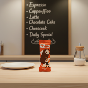 Barre de crème glacée enrobée de chocolat, couches croustillantes, saveur chocolat riche, combinée à du gelato aromatisé au lait, vente en gros au Vietnam, sachet de 70g - Product Image 1