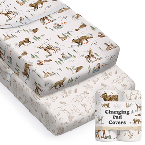 Housses de table à <span class=keywords><strong>langer</strong></span> ajustées, tapis, animaux sauvages, draps de table à <span class=keywords><strong>langer</strong></span> doux pour coussin profilé de 32''*16'' - Product Image 3