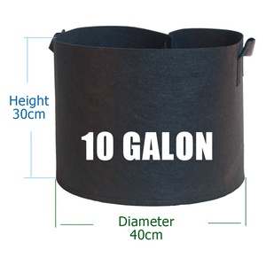 Forme ronde non-tissés 10 gallons sacs de culture de tourbe de coco pour <span class=keywords><strong>la</strong></span> <span class=keywords><strong>plantation</strong></span> - Product Image 1