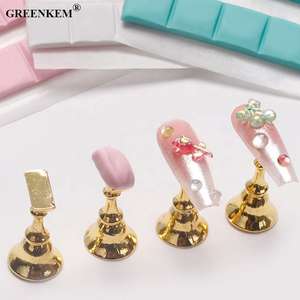 3 colores 30 unids/bolsa gran oferta arcilla <span class=keywords><strong>para</strong></span> práctica de <span class=keywords><strong>uñas</strong></span> soporte de exhibición puntas falsas manicura herramientas de <span class=keywords><strong>uñas</strong></span> pegamento adhesivo arcilla - Product Image 3