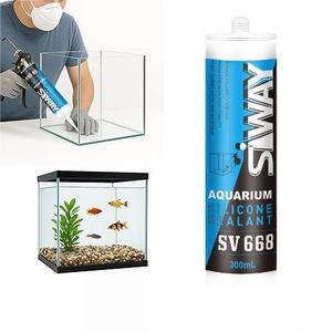Scellant en silicone acétique SIWAY, adhésif pour grand aquarium, étanchéité pour la fixation et la construction d'aquariums - Product Image 2