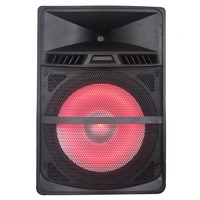 Système de cinéma maison de 18 pouces, audio, musique, chanson, super puissant avec prise en charge du microphone USB sans fil, haut-parleurs portables sur chariot