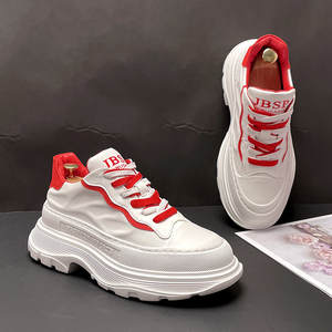 Zapatos Torre Europeos con Suela Gruesa y Cierre de Cordones para Hombre, Primavera <span class=keywords><strong>2026</strong></span>, Nuevos Zapatos Deportivos Casuales Blancos de Moda - Product Image 4