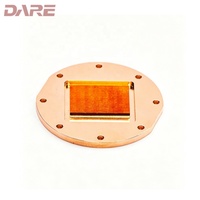 Dissipateur thermique en cuivre pur haute performance OEM personnalisé, extrusion, refroidissement de batterie, émetteur de chaleur avec passivation et nettoyage par ultrasons