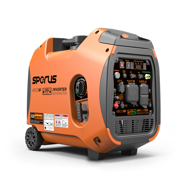 Factory Direct Sale 4.5kW Super Lightweight Inverter Generator Silent Dual Fuel Generator for Camping