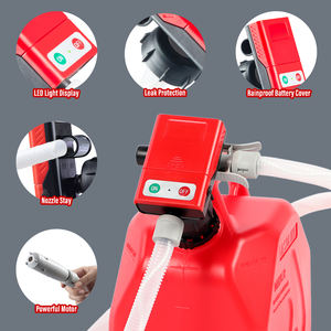 Bomba de Transferencia de Combustible Diésel Portátil para la Industria Automotriz, Centrífuga, Alimentada por Batería de CC, 4 Adaptadores, 3.8 GPM, Boquilla Básica, Baja Presión - Product Image 5
