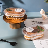 Bol de nourriture pour influenceurs, lait de soja transparent, tiramisu aux mille couches, gâteau aux fruits, gelée de plantes ovale
