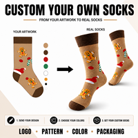 Chaussettes personnalisées sportives OEM pour adultes, sans couture, respirantes, à séchage rapide, absorbant la transpiration, résistantes aux déchirures, avec impression numérique et logo, collection automne