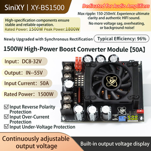 XY-BS1500 1500W 50A high current boost power module low ripple audio power <b>amplifier</b> dedicated power - Product Image 2