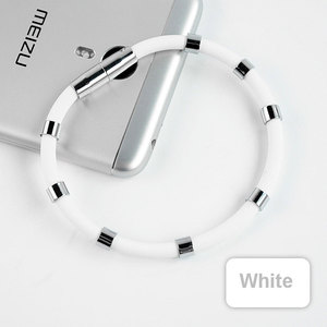 Mode femmes hommes étanche en acier inoxydable fermoir bracelet en silicone santé aimant ion <span class=keywords><strong>négatif</strong></span> bracelet en silicone - Product Image 5