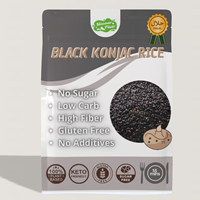 Quick Dry Shirataki Black Rice High Fiber Instant Konjac Ready Eat 10 Minutes 100g Room Temperature Storage Custom Packaging