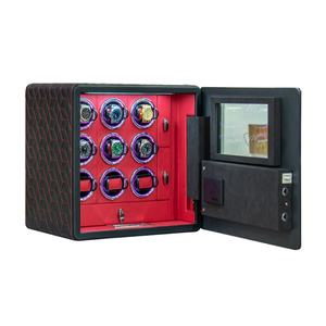 ตู้เก็บนาฬิกา Homisafe แบบหลายชั้น 9 ช่อง พร้อมระบบหมุน  หุ้มหนังลายเพชร  โครงเหล็ก  ปลอดภัยสำหรับบ้านและวิลล่า - Product Image 2