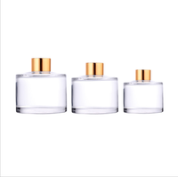 100ml Classique Mat Noir Blanc Rond Reed Diffuseur En Verre Bouteille