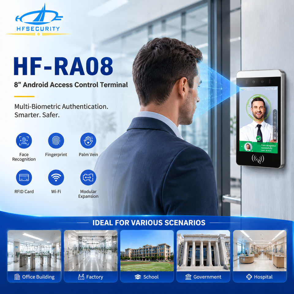 HFSecurity RA08 Face Authentication AI Security Intelligent Entrance ...