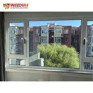 Ventanas Insonorizadas de Aleación de Aluminio Weidun 80, Vidrio Templado Doble, Pantalla Plegable de Fibra de Vidrio, Estilo Moderno Colgante, para Uso en Hoteles - Product Image 3