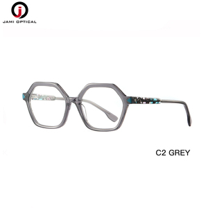 للبيع بالجملة الأكثر مبيعًا نظارات بصرية نسائية خفيفة الوزن للغاية بإطار سداسي أنيق - Product Image 5