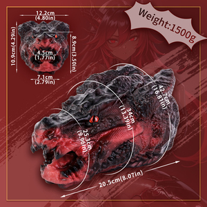Masturbadores con Diseño de Cabeza de Dragón para Hombres, <span class=keywords><strong>Muñeca</strong></span> de Silicona con Canal Vaginal y Bolsillo para Pene, con Diseño de Fantasía - Product Image 3