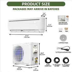YITAHOME 12000 BTU Mini condizionatore Modulare 20 SEER2 115V Ductless AC Cool 750 Sq. Ft - Product Image 6