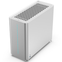 Premium C6 tout aluminium mi tour boîtier d'ordinateur panneau latéral fenêtre prise directe carte graphique ATX alimentation 280 refroidissement par eau
