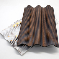 Nouveau Panneau Mural 3D Ondulé PS 2026, 200mm x 30mm, Sans Formaldéhyde, Anti-Déformation, Installation Facile, Longueur Personnalisable, Décoration Murale Intérieure