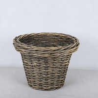 Panier en osier rustique fait main, panier en saule tressé à la main pour plantes en pot, décoration intérieure – Fournisseur direct usine