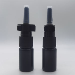 Botol semprot hidung plastik, RTS <span class=keywords><strong>10ml</strong></span> HDPE ukuran Mini padat hitam kosong dengan klip - Product Image 4