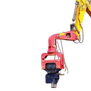 หัวตอกเสาเข็มสำหรับรถขุดดัดแปลงเป็นเครื่องตอกเสาเข็มพลังงานแสงอาทิตย์  พร้อมระบบสั่นสะเทือนไฮดรอลิกสำหรับตอกเสาเข็มแบบสแตติก - Product Image 5