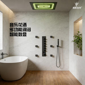 Grifo de Ducha Empotrado Minimalista para Uso Doméstico, Conjunto de Ducha Multifuncional Oculto con Agua Caliente y Fría, con Accesorios de Baño - Product Image 5