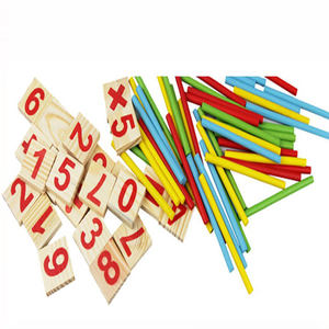 Juego de bloques de construcción de madera Montessori para niños, juguete educativo de matemáticas, números, rompecabezas, Matemáticas - Product Image 4