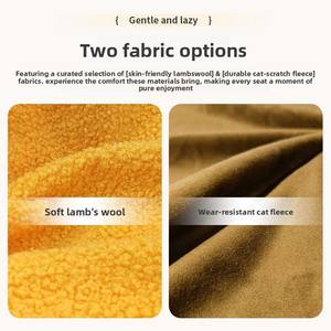 Sofá <span class=keywords><strong>Cama</strong></span> Estilo Crema, Sillón Individual <span class=keywords><strong>Plegable</strong></span>, Sofá <span class=keywords><strong>Puff</strong></span> de Lana de Cordero para Personas Perezosas, Sofá de Metal para Sala de Estar de Apartamentos Pequeños - Product Image 6