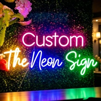 Enseignes néon LED personnalisées pour la décoration murale, mariages, fêtes, chambres, voitures et entreprises |   Contrôlé par Bluetooth, étanche IP54