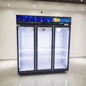 Congélateur vertical commercial 1100L à 3 portes, vitrine réfrigérée pour supermarché, vente chaude - Product Image 6