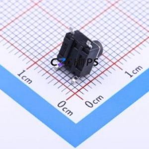 K2-1102SP-G4SC-04 Tactile Switch SMD-4P,6x6mm Switch Single Pole Single Throw Round Button 2.5N Vertical Mount - Product Image 2