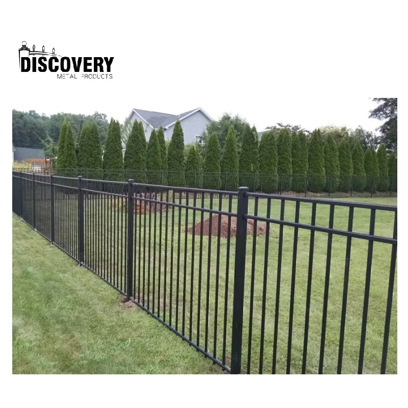 Panneaux de clôture extérieurs faciles d'entretien clôture de jardin en métal écologique clôtures de périmètre en métal faciles à assembler
