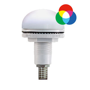 Luz indicadora de estado LED 91430 Blanca IP65 Terminal de tornillo de plástico Duradera - Product Image 1