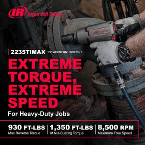 Llave de Impacto Neumática Ingersoll Rand 2235 de 1/2 Pulgada, Acero de Aleación de Titanio, 7000 RPM, Herramienta Silenciosa - Product Image 2