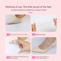 Sangles de chaussures élastiques pratiques détachables transparentes pour femmes talons hauts accessoires de lacet Anti-lâche sangles de cheville