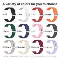 Correa de reloj de silicona de estilo marino, universal, plana y recta, con hebilla de 20 y 22mm, Compatible con Huawei Watch 3 Gt3 Series Sport