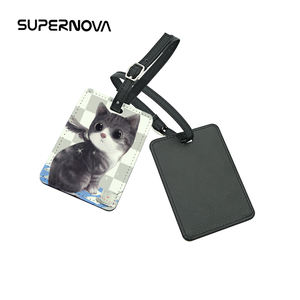 Alta calidad Diy sublimación espacios en blanco cuero etiqueta de equipaje en blanco - Product Image 6