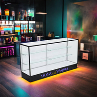 Nouvelle conception de boutique, design de produit unique, meuble de présentation de détail avec double éclairage et logo en bas