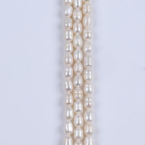 Perles d'eau douce naturelles en vrac de Zhuji, baroque, 5-6 mm, trou droit, pour la fabrication de bijoux DIY - Product Image 4